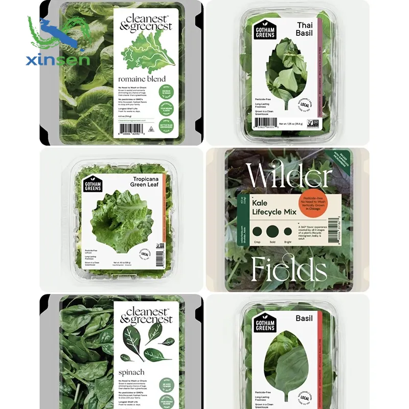 Groenten en fruit waterdicht voedseletiket