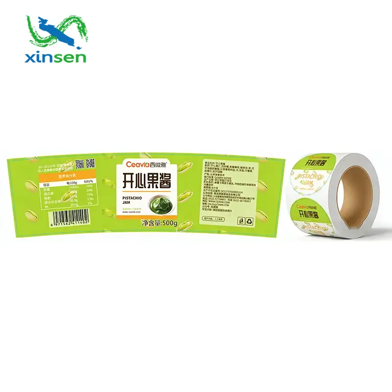 Glazen kruidenfles anti-vleklabel