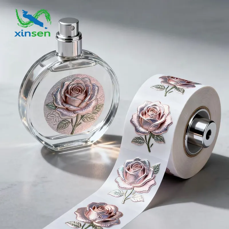 Parfumfles waterdicht label