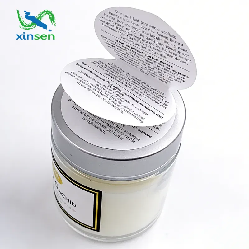 Drielaagse papieren etiketten