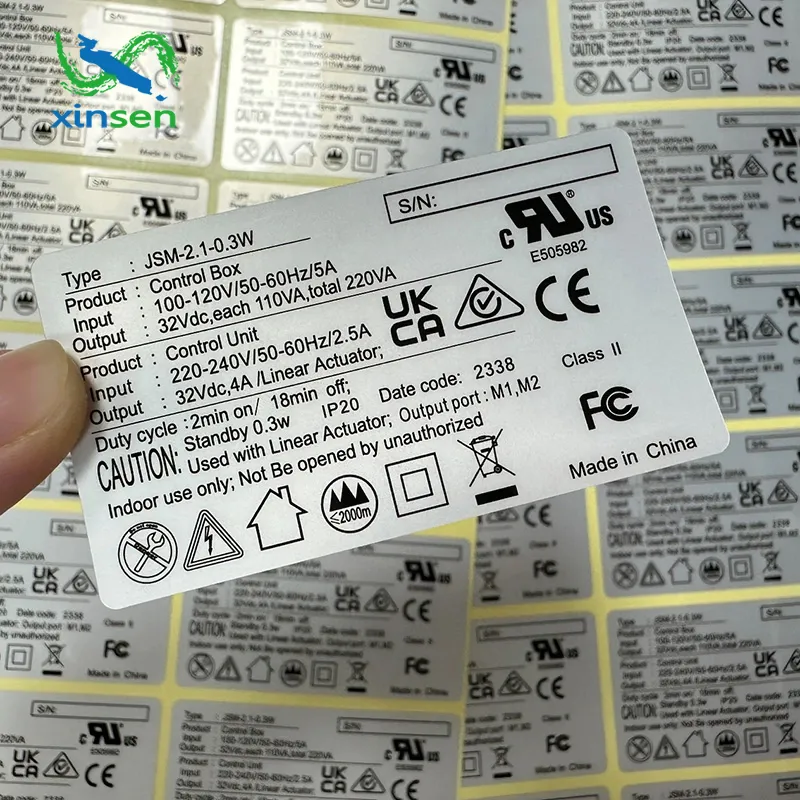 Waterdicht elektronisch productstickerlabel